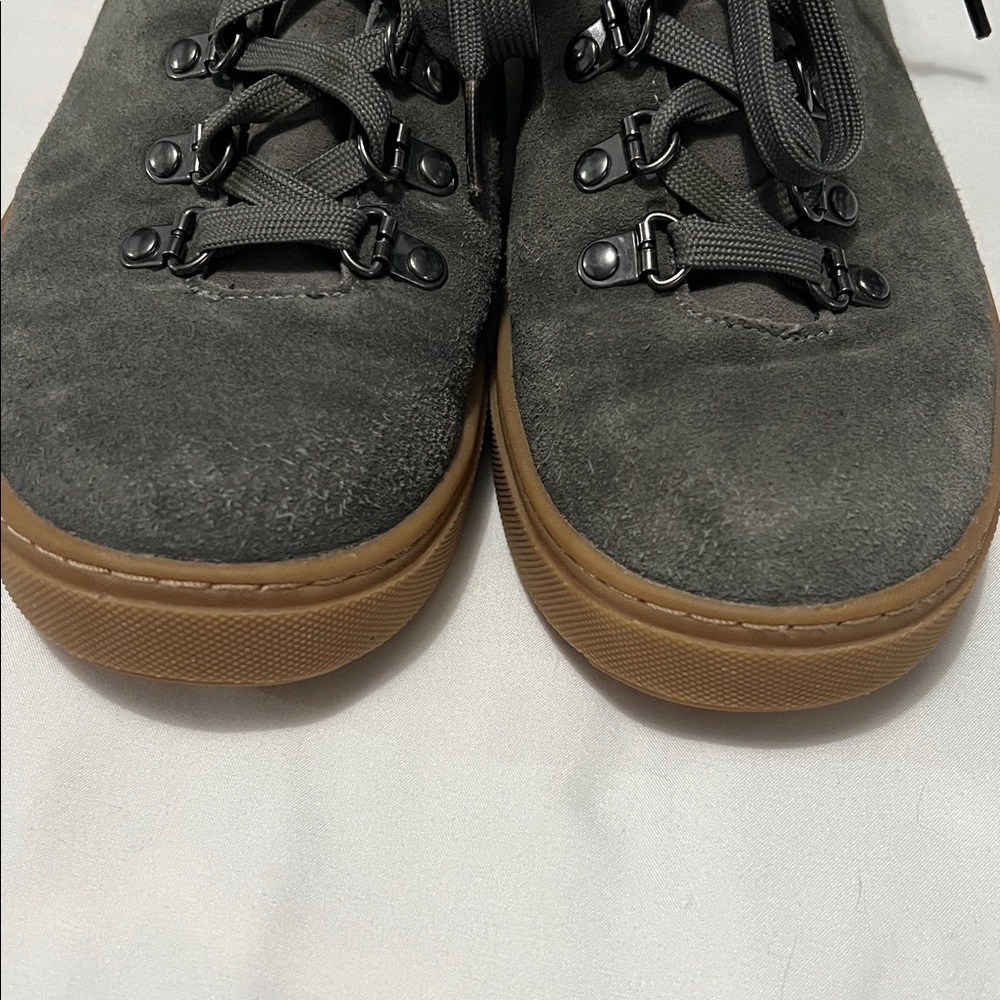 Forsake Lucie Mid Grey Suede Hiking Sneakers - Picture 8 of 10
